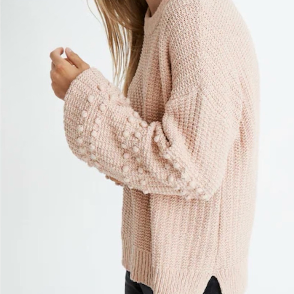 Madewell Burnt Orange Cotton Bobble Pullover Sweater - Size XXS